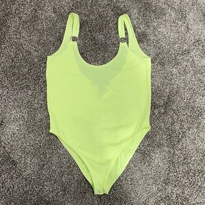 Neon green bodysuit. Never been worn.